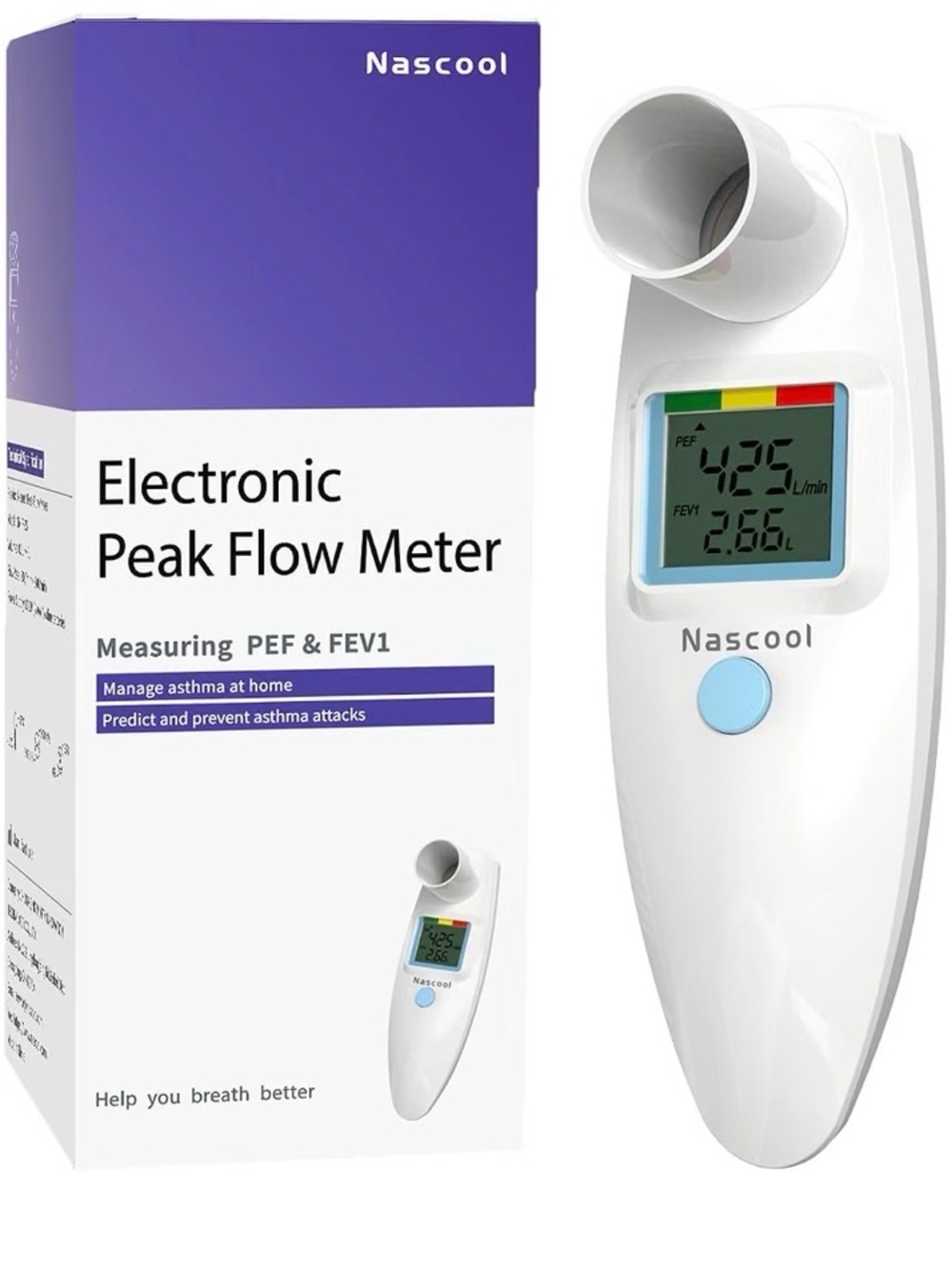 Nascool Electronic Peak Flow Meter.